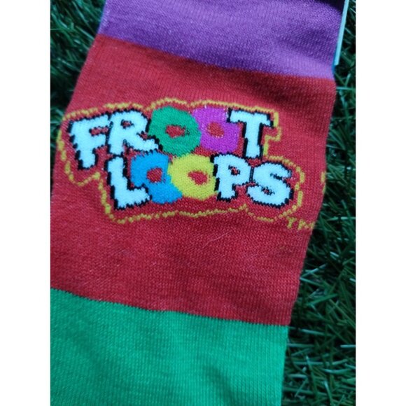 Froot Loops Cereal Fun Crew Socks - Picture 2 of 6